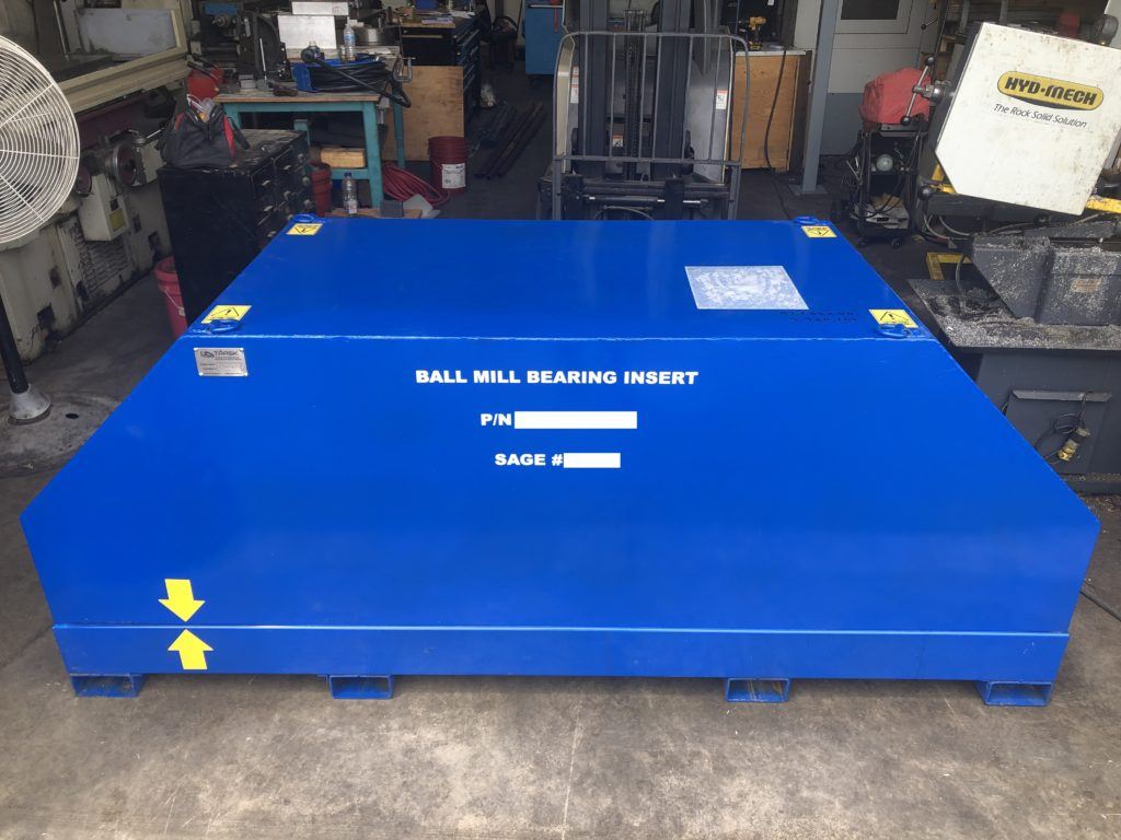 Caring for critical spares: Heavy-duty fabricated steel crate